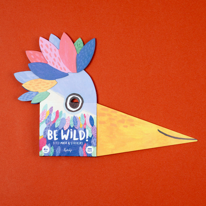 "Be Wild! Bird Mask & Stickers" Bastelset von Londji