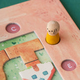 Detail des Londji Best Friends mit Hasenfigur und zusammengesetzten Wegeteilen