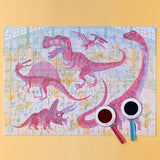 Entdeckerpuzzle "Discover the Dinosaurs" von Londji mit 2 Lupen