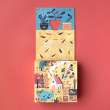 Geöffnete Verpackung von Jahreszeiten-Puzzle „A Home for Nature“ von Londi