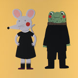 Maus und Frosch von Kratzbild-Bastelset "Tickle me" von Londji