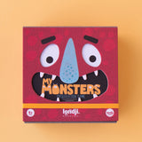 Verpackung Vorderseite Beobachtungs- und Reaktionsspiel "My Monsters" von Londji