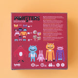 Rückseite der Verpackung von Beobachtungs und Reaktionsspiel "My Monsters" von Londji