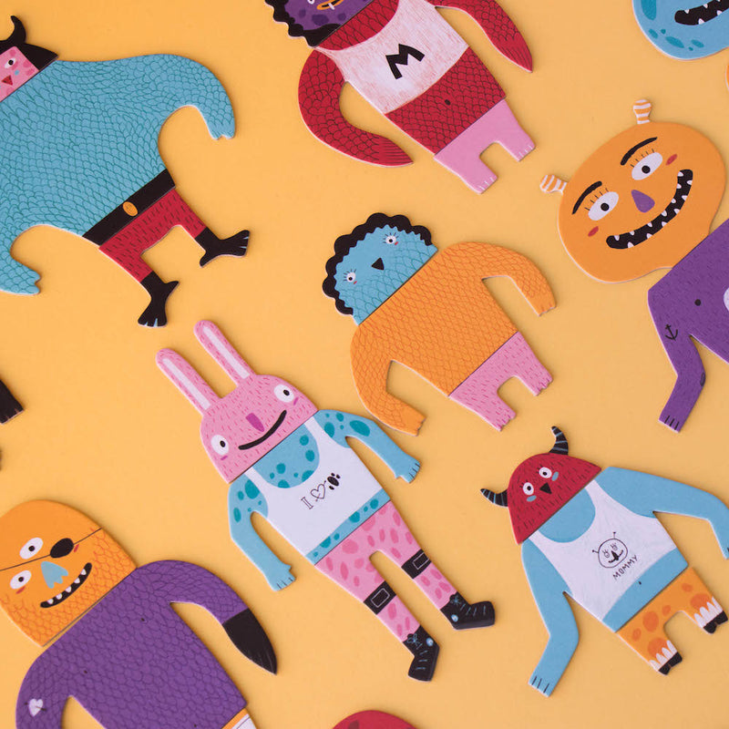 Monster von Beobachtungs und Reaktionsspiel "My Monsters" von Londji