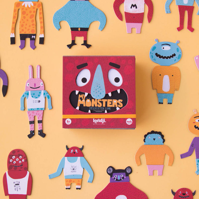 Beobachtungs und Reaktionsspiel "My Monsters" von Londji