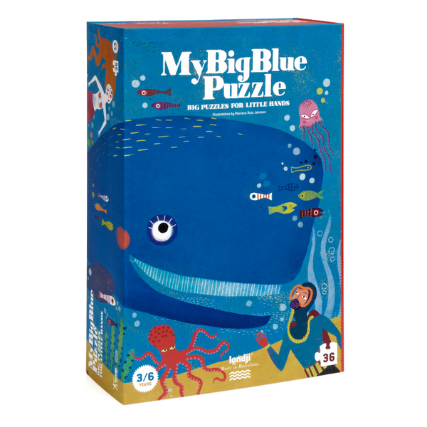 Puzzle "My big blue" mit Blauwal von Londji