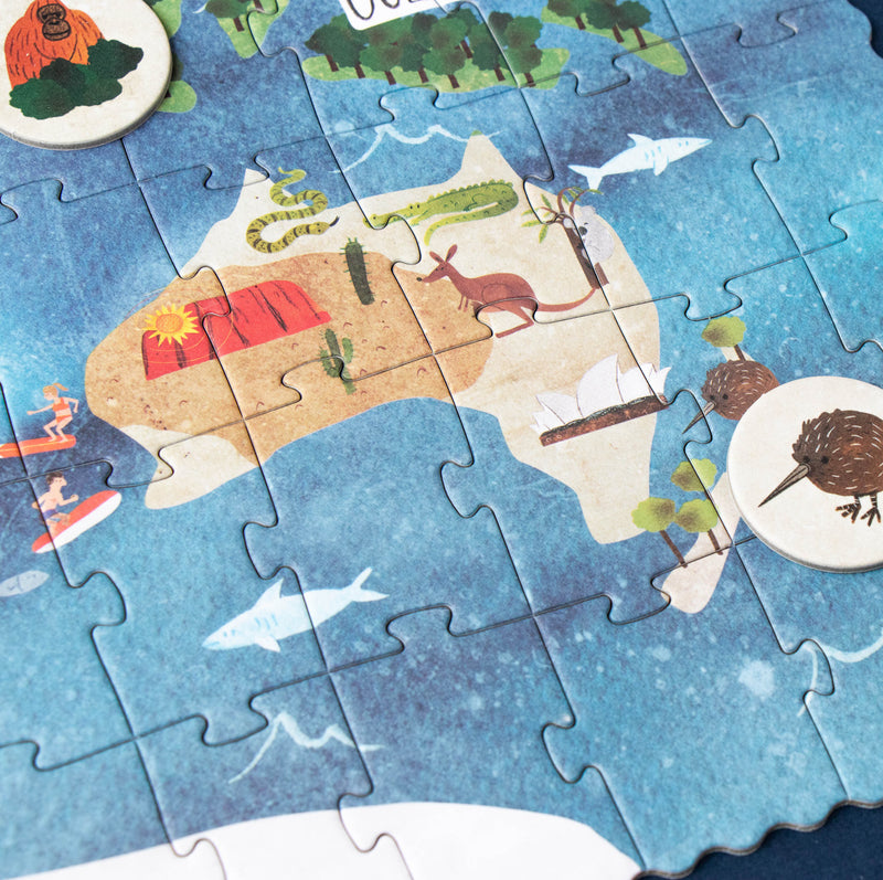 Detailansicht Australien von Puzzle Discover the World von Londji