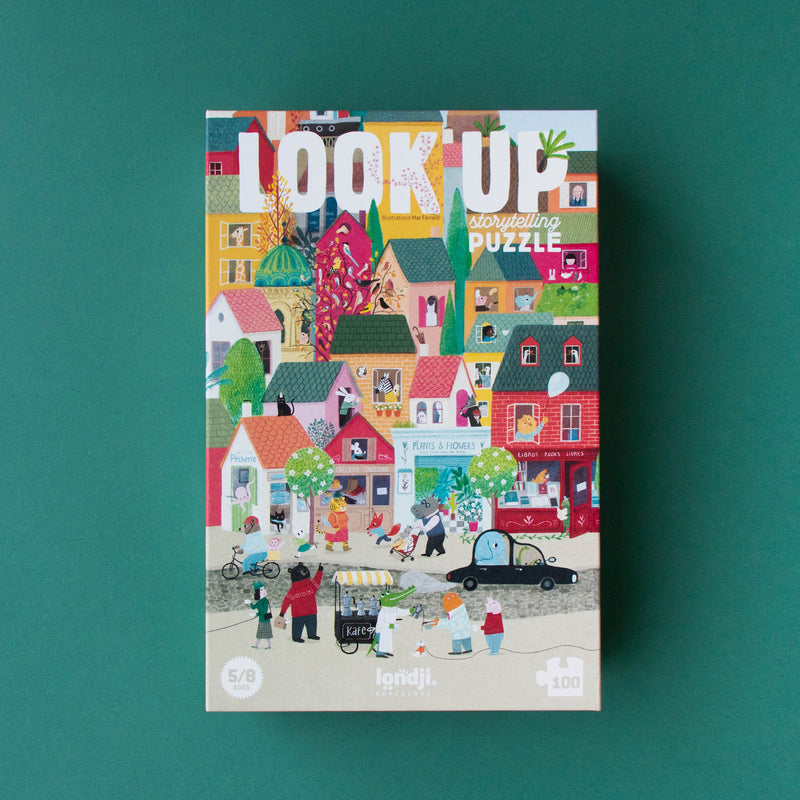 Verpackung Storytelling-Puzzle "Look up" von Londji