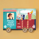 Verpackung von Londji Puzzle "My little train" mit 10 kleinen Puzzeln