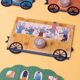 Ausschnitt von Londji Puzzle "My little train" mit 10 kleinen Puzzeln