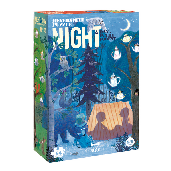 Wende-Puzzle "Night & Day in the Forest" von Londji