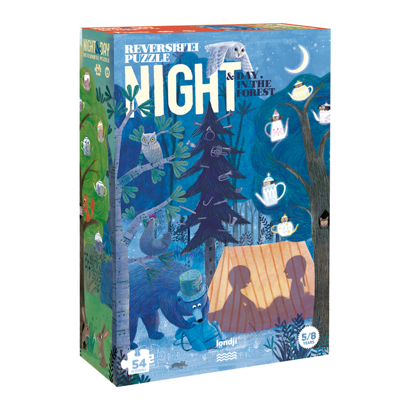 Wende-Puzzle "Night & Day in the Forest" von Londji