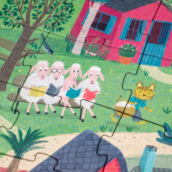 Ausschnitt von Londji Puzzle und Deektivspiel "The mysterious case of the birthday cake"