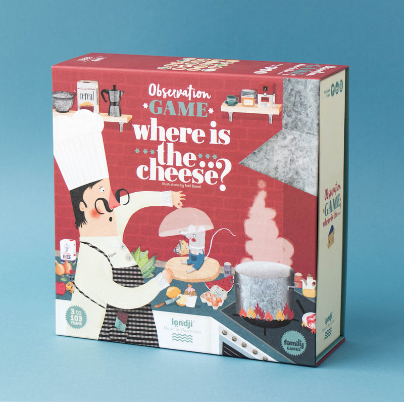 Verpackung Beobachungsspiel "Where is the cheese?" von Londji