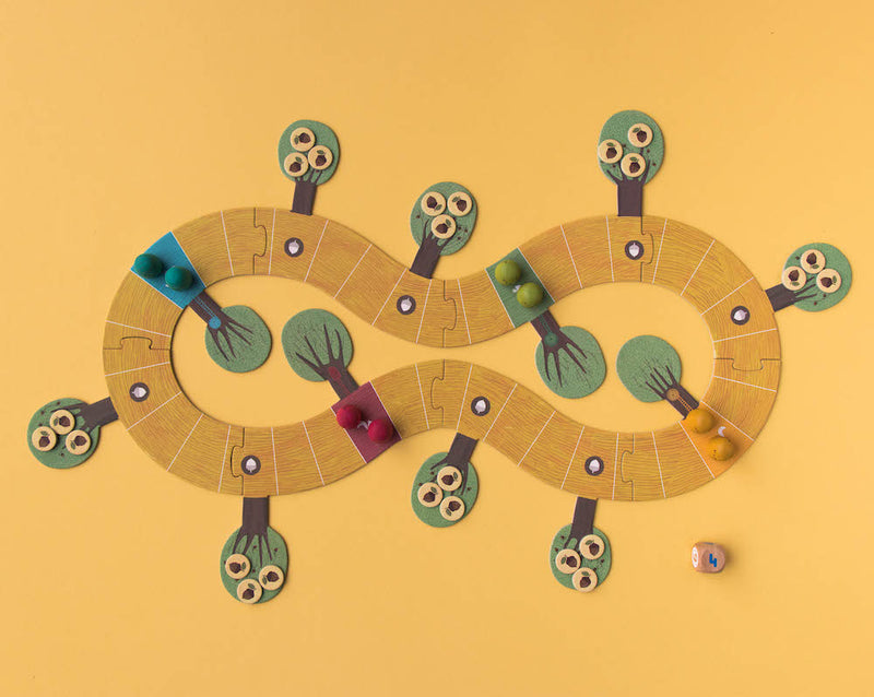 Spielfeld von "Win win winter" Strategiespiel von Londji