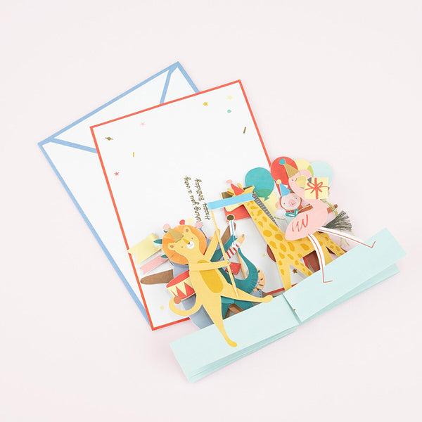 3D-Geburtstagskarte Tierparade von Meri Meri_02