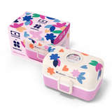 Lunchbox Bento-Box Catimini mit bunten Blüten von monbento mit Verpackung