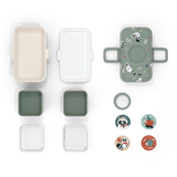 Einzelteile von Lunchbox Bento-Box green Raccoon von monbento