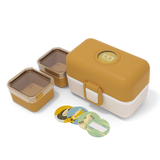 Lunchbox Bento-Box von monbento in senfgelb mit 2 kleinen Boxen