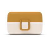 Seitenansicht von Lunchbox Bento-Box von monbento in senfgelb