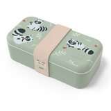 Montento Lunchbox mit Waschbärenmotiv in minzgrün
