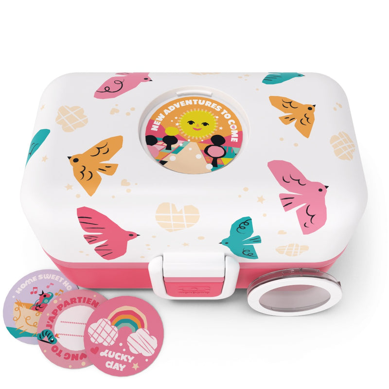 Lunchbox Bento-Box im Design "Bird" von Monbento mit Buttons