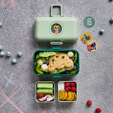 Lunchbox Bento-Box von Monbento im Design Greenforest mit Essen befüllt