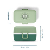 Dimensionen von Lunchbox Bento-Box von Monbento im Design Greenforest