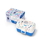 Monbento Lunchbox Bento Box_Catimini Blue Terrazzo_mit Verpackung