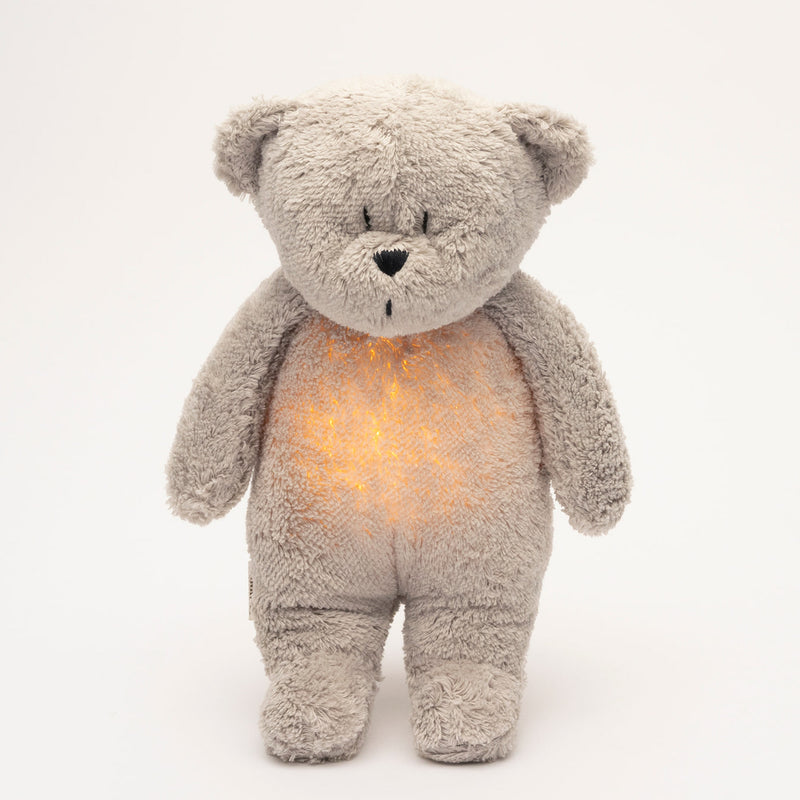 Moonie Einschlafhilfe Teddybär im Farbton Grau