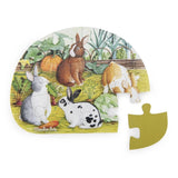 Hasen-Puzzle der 4 Mini Puzzle Tiere von Moulin Roty