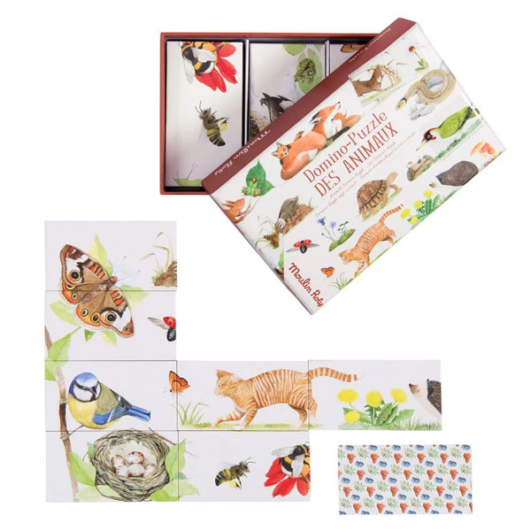 Einzelne Dominosteine von Domino Puzzle Tiere von Moulin Roty