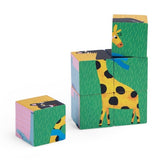 Moulin Roty Toupitis Holzwürfel-Puzzle_Giraffe