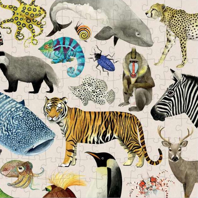 Ausschnitt von Moulin Roty Puzzle Tiere der Welt mit 200 Teilen