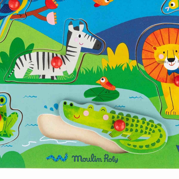 Ausschnitt Toupitis Soundpuzzle Tiere von Moulin Roty