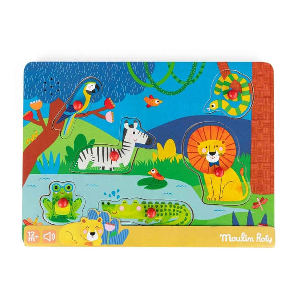 Toupitis Soundpuzzle Tiere von Moulin Roty