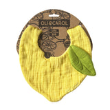 Zitronen-Lätzchen "Lou the Lemon" von Oli&Carol in Verpackung