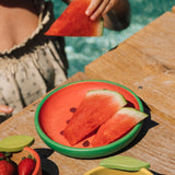 Wassermelone auf Holzteller Wally the Watermelon von Oli&Carol