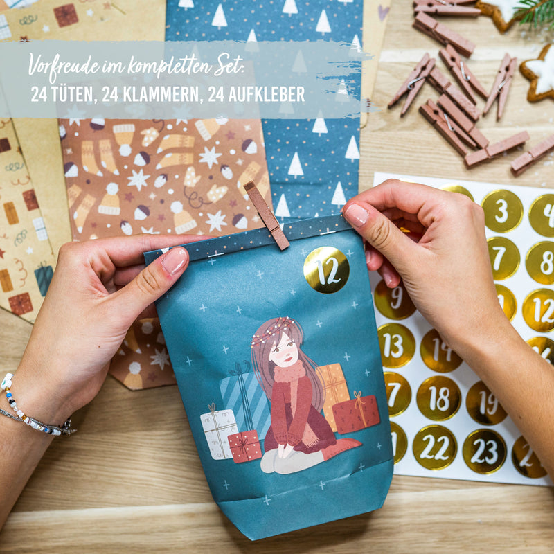 DIY-Papiertüten Adventskalender von Papierdrachen_05