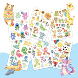 Papierdrachen 100+ Kindertattoos_Dinos, Monster, Drachen, Waldtiere_01