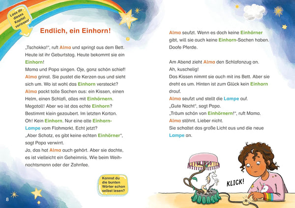 Penguin Junior_Einfach selbst lesen_Endlich ein Einhorn! (Lesestufe 1) von Sandra Grimm und Isabell Göntgen_Penguin Junior_Seitenansicht01