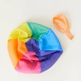 Regenbogen Luftballonhülle aus Seide von Sarahs Silk_04