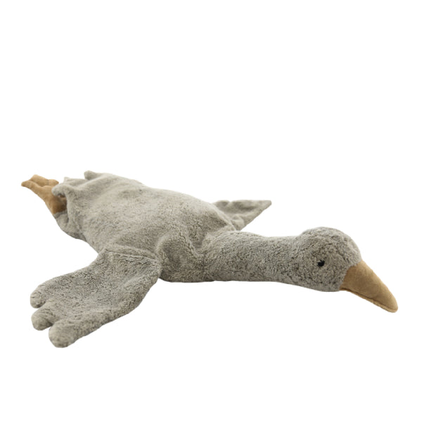Großes Kuscheltier Gans grau und Wärmekissen von Senger Naturwelt