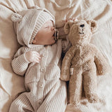 Baby mit Schlenker Kuscheltier kleiner Bär in Beige von Senger Naturwelt