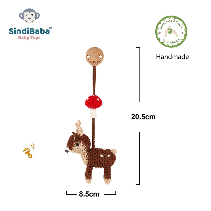 Gehäkelter Kinderwagen-Anhänger von SindiBaba_Reh Audrey_03