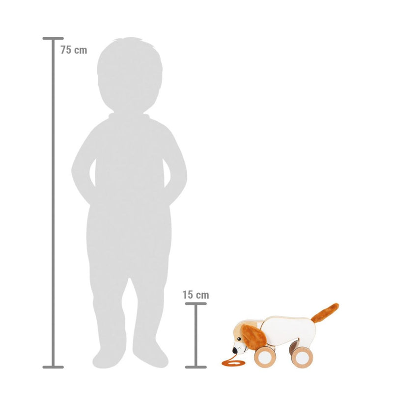 Größenansicht Nachziehtier Hund mit Knisterohren von small foot