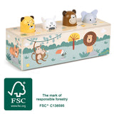 Drückspiel Tierlaute "Safari" von small foot aus FSC-zertifiziertem Holz