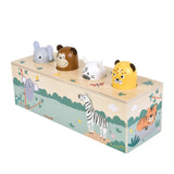 Drückspiel Tierlaute "Safari" von small foot in Schrägansicht