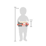 Größe von Feuerwehr mit Drehleiter von small foot
