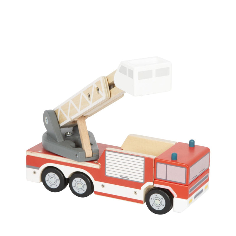 Feuerwehr mit Drehleiter von small foot in Seitenansicht